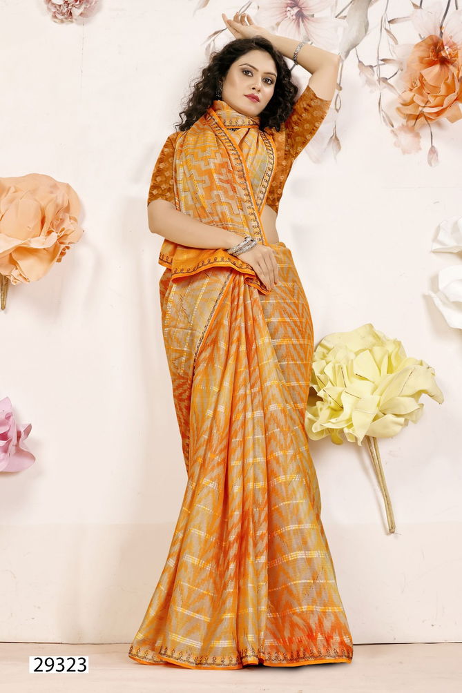 Rosemary By Vallabhi Swarovski Brasso Sarees Wholesale Shop In Surat